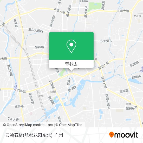 云鸿石材(航都花园东北)地图
