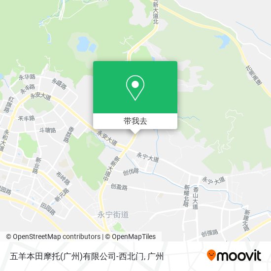 五羊本田摩托(广州)有限公司-西北门地图
