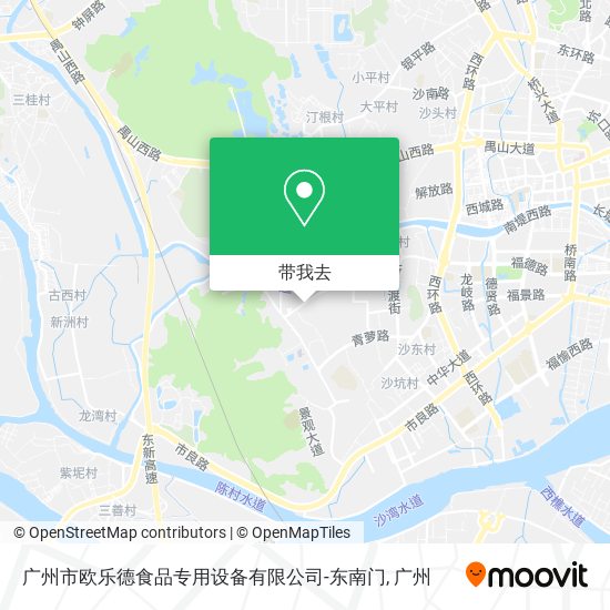 广州市欧乐德食品专用设备有限公司-东南门地图