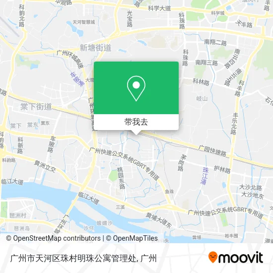 广州市天河区珠村明珠公寓管理处地图