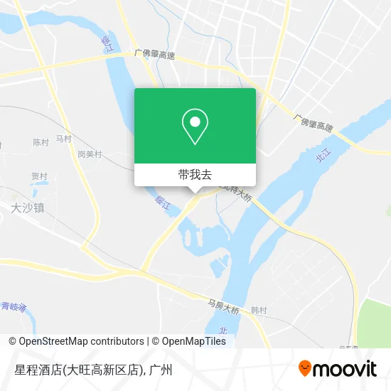 星程酒店(大旺高新区店)地图
