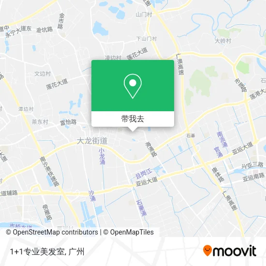 1+1专业美发室地图