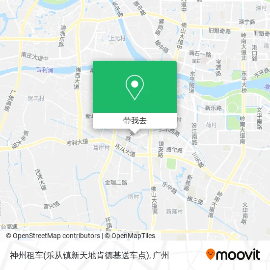 神州租车(乐从镇新天地肯德基送车点)地图