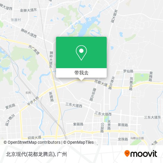 北京现代(花都龙腾店)地图