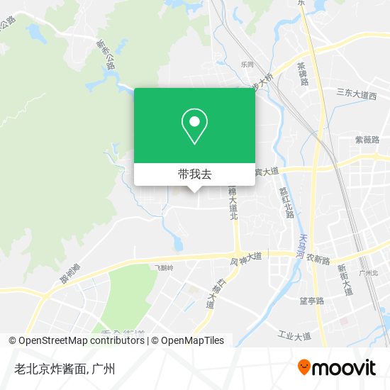 老北京炸酱面地图