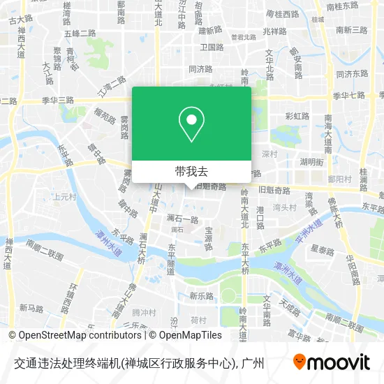 交通违法处理终端机(禅城区行政服务中心)地图