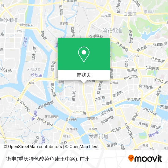 街电(重庆特色酸菜鱼康王中路)地图