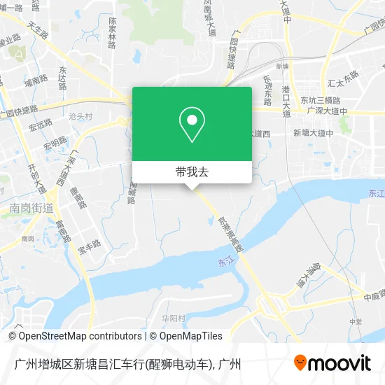 广州增城区新塘昌汇车行(醒狮电动车)地图