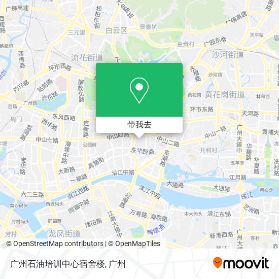 广州石油培训中心宿舍楼地图