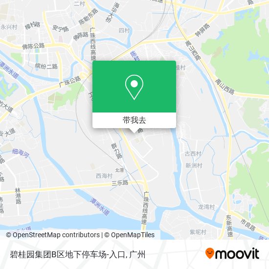 碧桂园集团B区地下停车场-入口地图