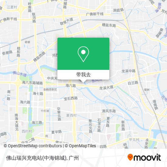佛山瑞兴充电站(中海锦城)地图