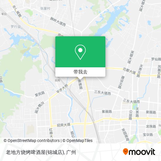 老地方烧烤啤酒屋(锦城店)地图