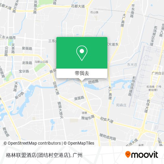 格林联盟酒店(团结村空港店)地图
