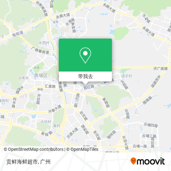 贡鲜海鲜超市地图