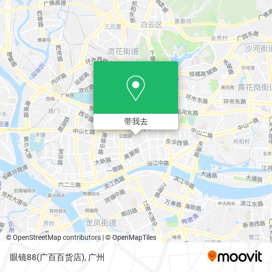 眼镜88(广百百货店)地图