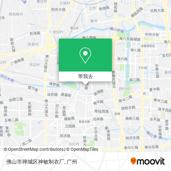 佛山市禅城区神敏制衣厂地图