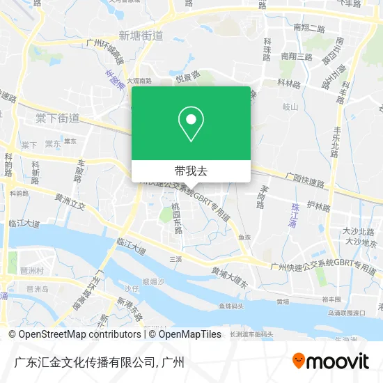 广东汇金文化传播有限公司地图