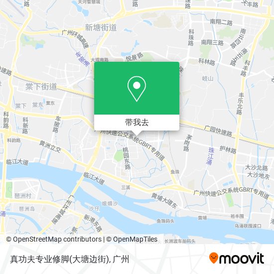 真功夫专业修脚(大塘边街)地图