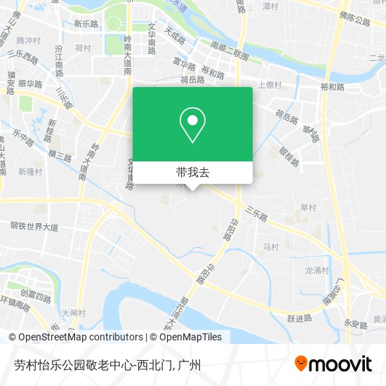 劳村怡乐公园敬老中心-西北门地图
