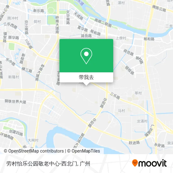劳村怡乐公园敬老中心-西北门地图