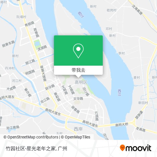 竹园社区-星光老年之家地图