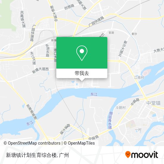 新塘镇计划生育综合楼地图