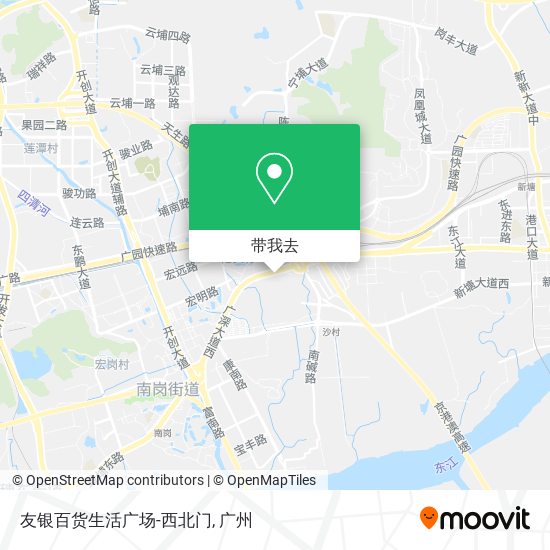 友银百货生活广场-西北门地图
