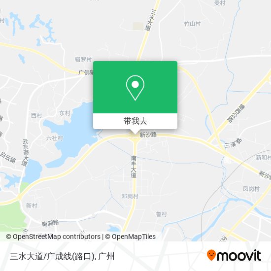 三水大道/广成线(路口)地图