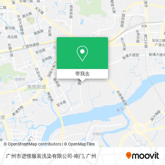 广州市进憬服装洗染有限公司-南门地图