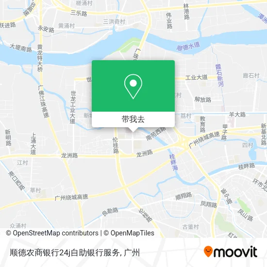 顺德农商银行24j自助银行服务地图