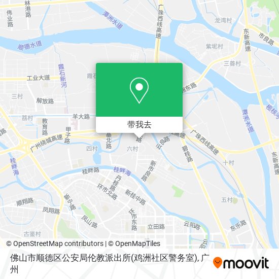 佛山市顺德区公安局伦教派出所(鸡洲社区警务室)地图