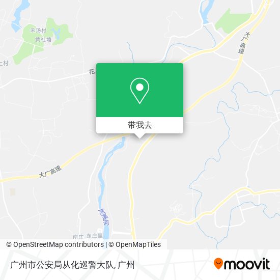 广州市公安局从化巡警大队地图