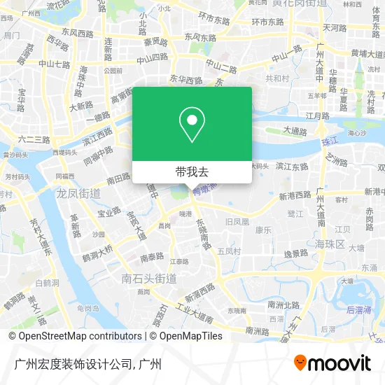广州宏度装饰设计公司地图