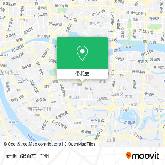 新港西献血车地图