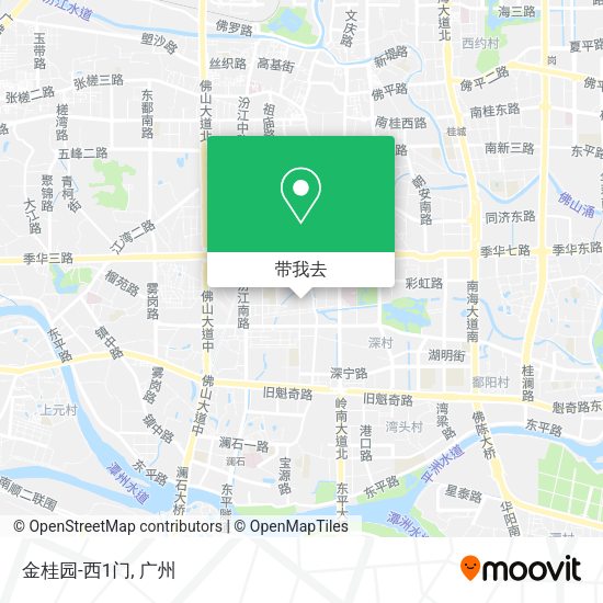 金桂园-西1门地图