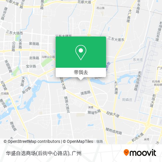 华盛自选商场(后街中心路店)地图