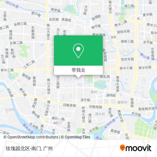 玫瑰园北区-南门地图