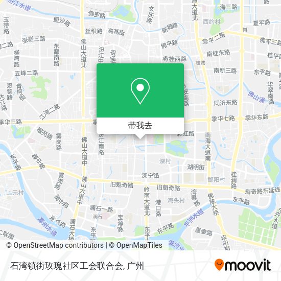 石湾镇街玫瑰社区工会联合会地图