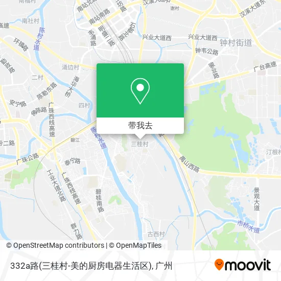332a路(三桂村-美的厨房电器生活区)地图
