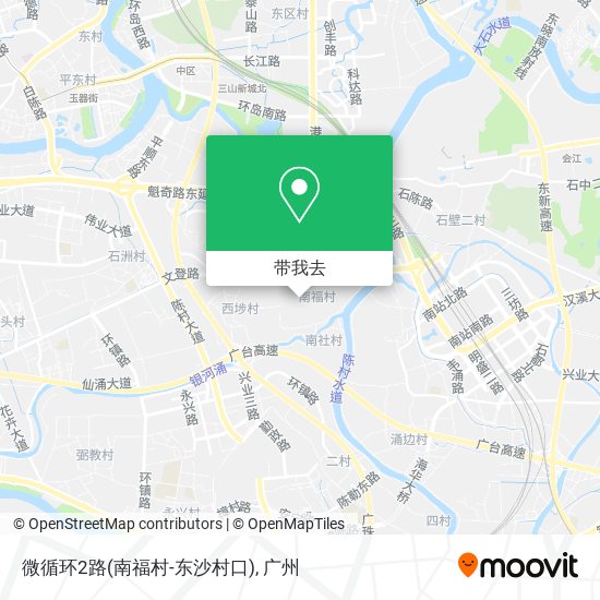 微循环2路(南福村-东沙村口)地图