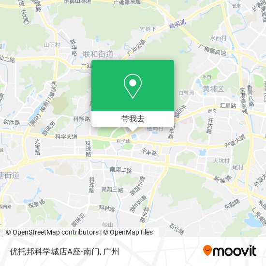 优托邦科学城店A座-南门地图