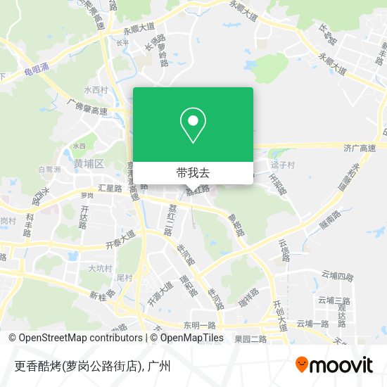 更香酷烤(萝岗公路街店)地图