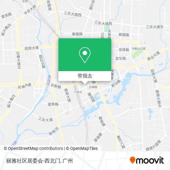 丽雅社区居委会-西北门地图