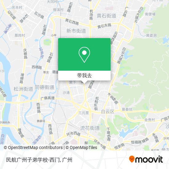 民航广州子弟学校-西门地图