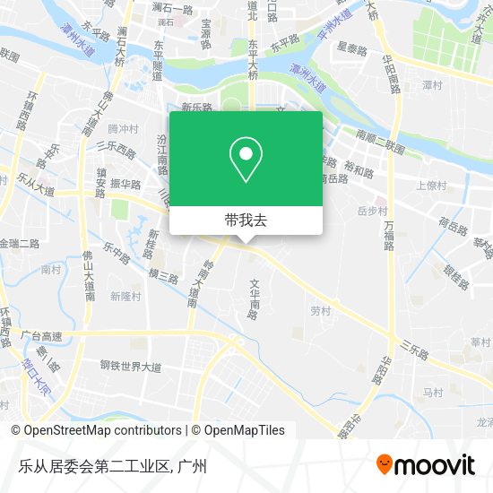 乐从居委会第二工业区地图
