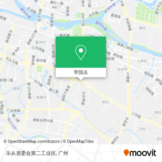 乐从居委会第二工业区地图