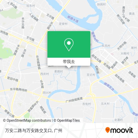 万安二路与万安路交叉口地图