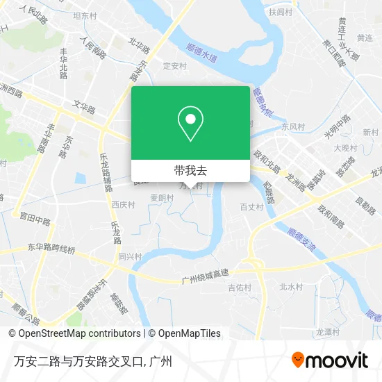 万安二路与万安路交叉口地图