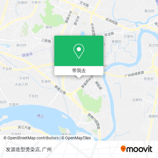 发源造型烫染店地图