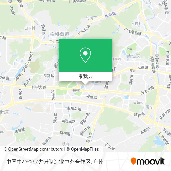 中国中小企业先进制造业中外合作区地图